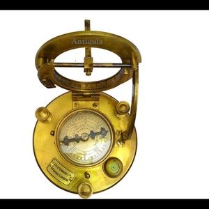 Maritime Ship Navigation Brass Sailor Sundial